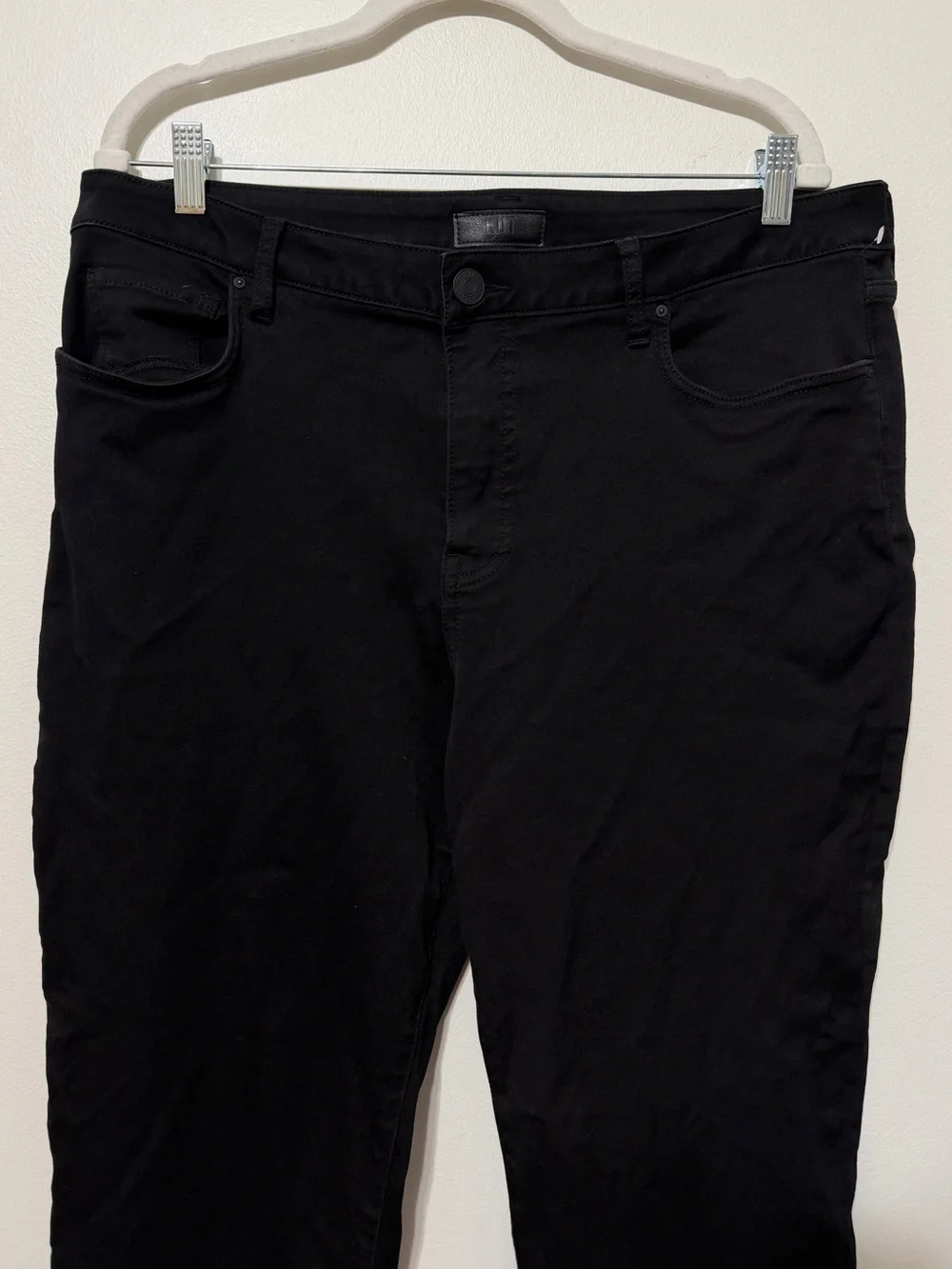 KUT from the Kloth Kelsey High Rise Fab Ab Ankle Flare Jeans Black Size 16